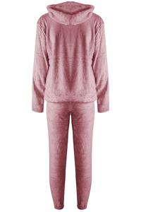Women's Velour Custom Logo 2-Piece Jogger Pants Set Plain Velvet Sweat Suit Washed Technique <b>for</b> <b>Winter</b> Sports Customizable2026 - Product Image 2