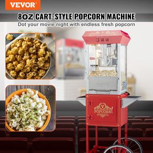 Máquina de Palomitas de Maíz de 850W con Carrito, Olla de 8 oz, Capacidad para 48 Tazas por Lote, con Vidrio Templado - Product Image 2