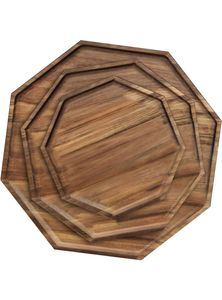 Natural Mango Wood <b>Round</b> <b>Tray</b> Handmade Decorative Serving Platter for Home Decor - Product Image 4