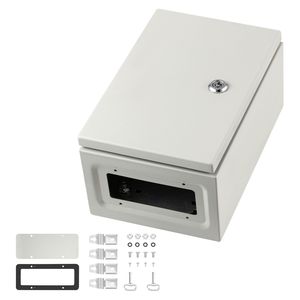 Scatola Elettrica in Acciaio NEMA 4X IP67 Impermeabile e Antipolvere per Interni/Esterni, Contenitore di Giunzione Elettrica 12 8 6 - Product Image 1