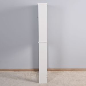 Mobiletto da Bagno in Legno con Ripiani Regolabili 60x20x170 cm, Salvaspazio per il Bagno Sopra il WC - Product Image 4