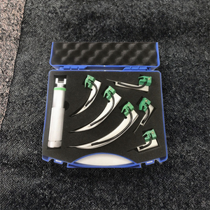 Ensemble de laryngoscopes réutilisables, lames de laryngoscope direct, poignées, pour adultes et pédiatriques, intubation endotrachéale, gestion des voies respiratoires, médical - Product Image 6