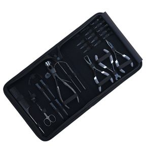 Hair Extension Tools Kit Microbeads Crimping Remover Tape In Plier Keratin Bond <b>Cutter</b> Hook Loop Comb Needle Scissor Finger Clip - Product Image 6