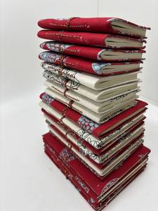 Cuadernos de Papel con Cubierta de Tela Hechos a Mano, con Páginas de Borde Rústico, Diarios Artesanales, Cuadernos de Bocetos, Venta al Por Mayor OEM, Exportación a India - Product Image 3