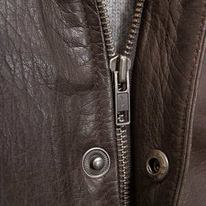 Chaqueta de Cuero de Oveja Estilo Motero Personalizada para Hombre, Chaqueta Bomber Cálida con Cuello Alto, Talla Grande, Chaqueta de Invierno - Product Image 4