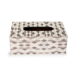 Boîte à mouchoirs décorative artisanale en bois imprimé, pour la maison, le salon ou la table. - Product Image 3