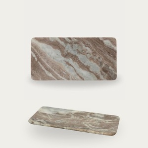 Plateau rond en marbre, plateau de service décoratif, plateau en pierre, plateau de vanité, organisateur de bijoux, plateau à bougies, plateau de table basse, idéal pour la cuisine - Product Image 5