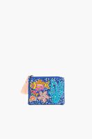 Dompet Koin Ikan Tropis Berhias Manik-Manik Buatan Tangan, Kantong Resleting Motif Kehidupan Laut, Dompet Mini, Aksesori Pesta Modis
