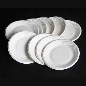 Round Food Serving Paper <b>Plate</b> 13cm for Catering Events Bakery Restaurant <b>Disposable</b> Tableware Factory Wholesale - Product Image 2