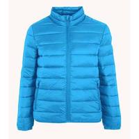 Blousons matelassés streetwear Everglide légers à capuche en polyester respirant à carreaux peignés teints unis avec logo frontal discret pour l'hiver
