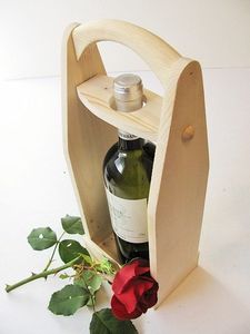 Soporte para Botellas de Vino de Madera Hecho a Mano, Ecológico, Diseño Vintage para Almacenamiento en Encimera, Exhibición Decorativa de Botellas para Hogar, Cocina y Bar - Product Image 3