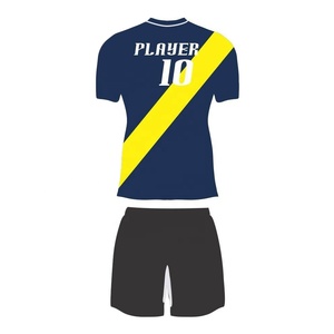 ชุดเสื้อฟุตบอลผู้ชายแบบใหม่ทันสมัย พิมพ์ลายด้วยเทคนิค Heat-Transfer พร้อมบริการสกรีนชื่อทีมตามสั่ง และบริการ OEM ผลิตจากวัสดุโพลีเอสเตอร์แท้ - Product Image 2