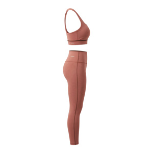 Amkoor Ensemble de yoga 2 pièces pour femme : Soutien-gorge de sport dos nageur et Legging taille haute longueur intégrale, couleur unie, sans couture, extensible dans les quatre sens - Product Image 4