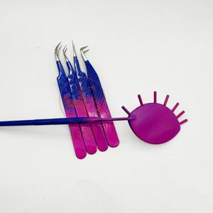 Pince à épiler professionnelle en acier inoxydable la plus vendue miroir à cils durable de marque privée en gros - Product Image 1