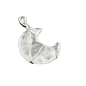 Colgante de ágata curativa, piedra Natural pulida hecha a mano, Luna obsidiana negra, alambre dorado - Product Image 3