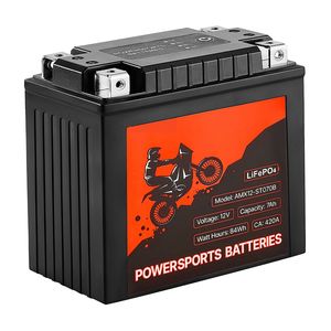Batería de Litio LiFePO4 de Alto Rendimiento de 12 Voltios y 7 Ah para Motocicleta, Precargada, Libre de Mantenimiento, Compatible con Vehículos de Motor - Product Image 3
