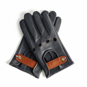 Gants rétro en peau de mouton avec garniture en cuir, respirants, pour la conduite, le cyclisme, les voyages, le printemps, l'été, usage quotidien - Product Image 6