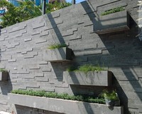 Revêtements muraux en pierre de lave volcanique en gros pour l'extérieur des maisons, les jardins, les villas, les centres de villégiature et les murs de bâtiments