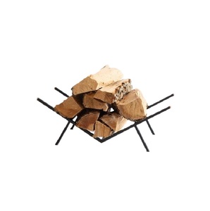 Porte-bois en métal au design moderne très tendance pour le rangement du bois, avec couleur et dimensions personnalisables pour jardin et foyer domestique - Product Image 5