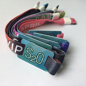 축제 행사용 125KHz <span class=keywords><strong>RFID</strong></span> 13.56MHz NFC 손목밴드 맞춤형 방수 출입 통제 패브릭 스마트 팔찌 (로고 포함) - Product Image 2