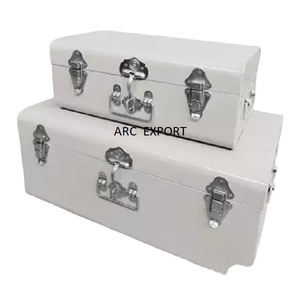 Caja de almacenamiento de decoración de Color gris claro de diseño fantástico Caja de decoración de Metal de calidad de lujo para caja de almacenamiento al precio más barato - Product Image 1