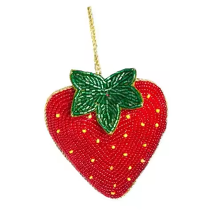 Cute Beaded Embroidery Seed Beads Keychain Accessory Modern Seed Beads Handmade Embroidery Keychain Charm - Product Image 4
