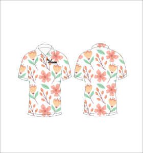 เสื้อโปโลพิมพ์ลายใบไม้เขตร้อนสำหรับผู้ชาย พิมพ์ลายทั่วตัว แขนสั้น สไตล์ลำลอง เหมาะสำหรับเล่นกอล์ฟ - Product Image 6