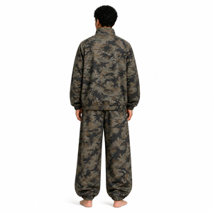 Custom Men <b>Camouflage</b> <b>Tracksuit</b> Full Length 100% Polyester Zipper Fly Side Pockets Casual Autumn Wear - Product Image 2