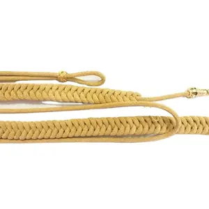 French Gold Aiguillettes Shoulder Cord Twisted Zeek Gold Cord Hand Knitted Ceremonial Uniform Accessories & Accouterments
