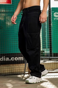 Pantalon en jean élégant pour homme, confortable, style décontracté chic, coupe large, taille mi-haute, écologique, authentique, idéal printemps-été - Product Image 5