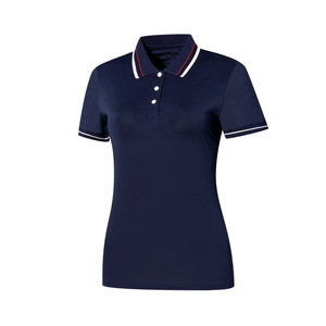 Polo pour femme de haute qualité en polyester, séchage rapide, imprimé sur mesure, vêtements de travail en plein air, polo décontracté de golf, respirant - Product Image 1
