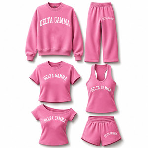 Ensemble décontracté personnalisé pour femme : Sweat-shirt premium à col rond et pantalon de survêtement large – Fabricant OEM/ODM en marque blanche, vente en gros - Product Image 2