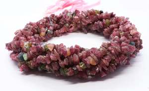 Perles de tourmaline naturelle rose et verte non taillées AAA+ 6-7MM pour la fabrication de bijoux et colliers - Product Image 5