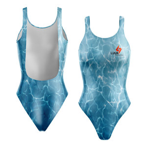 Traje de Baño de Una Pieza Sublimado Personalizado para Mujer, Traje de Baño Deportivo de Secado Rápido con Logotipo Personalizado OEM, Ropa de Playa para Equipos - Product Image 1