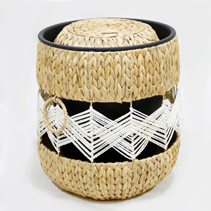 Home Decorate Planter 100% Natural Water Hyacinth Indoor Planter <b>Small</b> Pots for Plants for Sale - Product Image 4