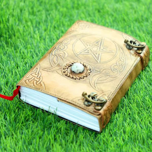 Journal en cuir personnalisé, nouvelle collection, fait main, vintage, en cuir véritable, avec papier fait main, A4 A5 - Product Image 1