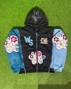Sweat à capuche zippé de qualité supérieure avec motif permis de conduire Lil Durk, unisexe, 100% coton molletonné 350 GSM, streetwear, vente en gros personnalisée - Product Image 5