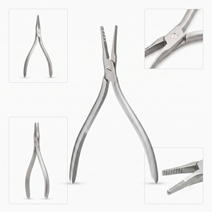 คีมถอนเล็บ สแตนเลสสตีล เครื่องมือผ่าตัดกระดูกและข้อ ปากคีบตรงแบบหยัก - Product Image 2