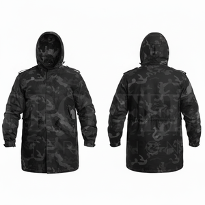 Whole Sale Protective Clothing Custom Camouflage Hooded Waterproof Outdoor <b>Jacket</b> Windproof Lightweight <b>Utility</b> Coat for <b>Men</b> - Product Image 2