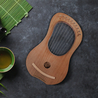 Wholesale Manufacturing Export Quality 10 Strings Lyre Harps Classic Music Instruments Handmade Wooden Lyre Harp