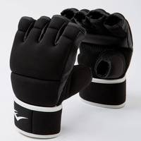 Ensemble de gants de MMA à demi-doigts avec bandages de main et protège-pieds pour l'entraînement, le sparring et le fitness