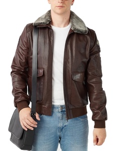 เสื้อแจ็คเก็ตหนังผู้ชายขายดี แฟชั่นใหม่ เสื้อแจ็คเก็ตหนังผู้ชายกันลม - Product Image 5