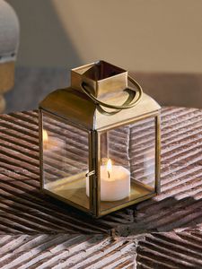Lanterne en laiton de style indien pour la décoration culturelle, les festivals et la décoration intérieure avec une touche artistique traditionnelle - Product Image 2