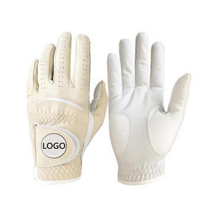 Gants de golf de haute qualité, dernière mode, unis, avec logo brodé et motif tendance, en cuir. - Product Image 5