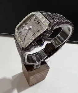 Reloj Cuadrado de Lujo de Acero Inoxidable con Cristal de Zafiro, Esfera Romana, Movimiento Analógico de Cuarzo, 38 mm, Unisex, a la Moda - Product Image 6