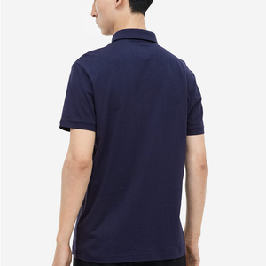 Polo brodé personnalisé OEM en gros, grande taille, contrastant, en coton, à manches courtes, pour hommes, pour le golf - Product Image 2