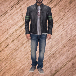 แจ็กเก็ตหนังแฟชั่นสำหรับผู้ชายเสื้อแจ็กเก็ตมอเตอร์ไซค์สำหรับฤดูหนาว - Product Image 6