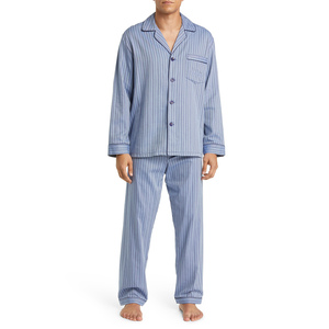 Top Sale Prefect Sleepwear Men Comfortable PJs Men's Organic Cotton Pajama <b>Set</b> With Cozy Drawstring Pants Cheap Price Men <b>Pyjama</b> - Product Image 5