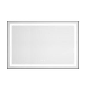 Specchio LED da Bagno 48 X 32 Pollici con Illuminazione Frontale e Posteriore, Montaggio a Parete, Cornice in Alluminio, Antiappannamento, Memoria, 3 Anni di Garanzia - Product Image 3
