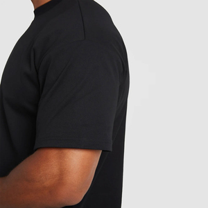 Camiseta OEM de algodón grueso con hombros caídos, corte cropped y estilo boxy, con serigrafía, oversize, para hombre - Product Image 5